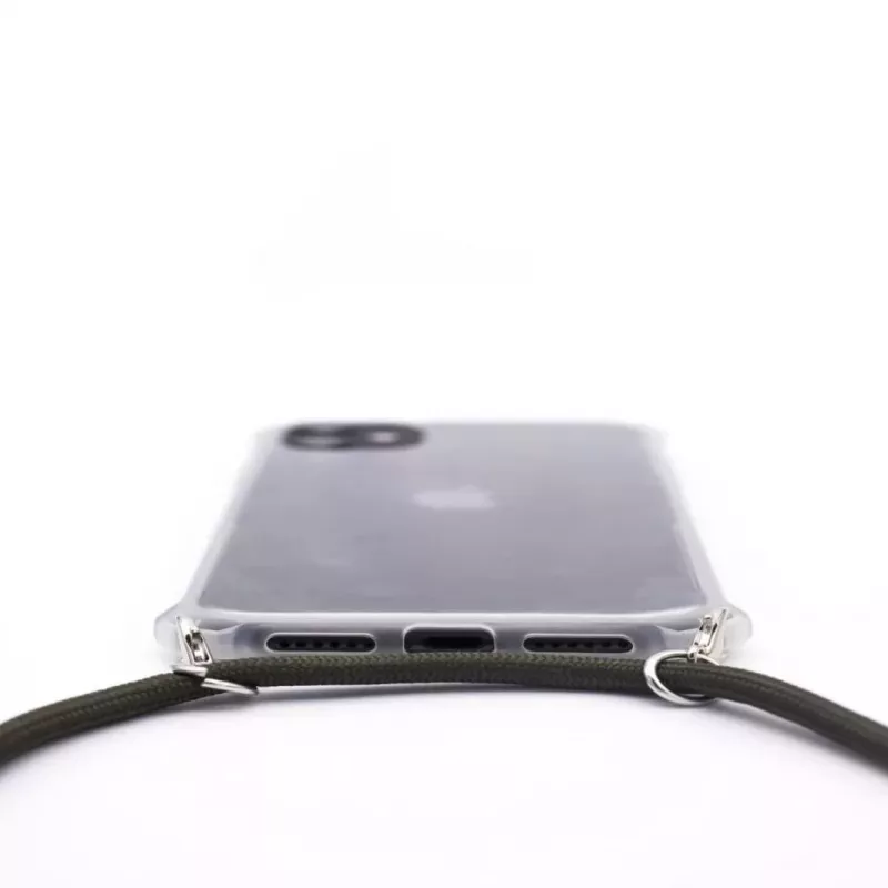 Evelatus Apple iPhone 11 Pro dėklas su virvele Žalias Skaidrus