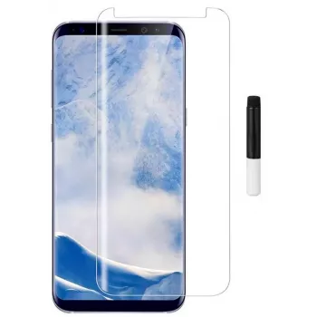Evelatus Samsung Galaxy S9 3D Hot Bending UV Glue Tempered Glass Screen Protector