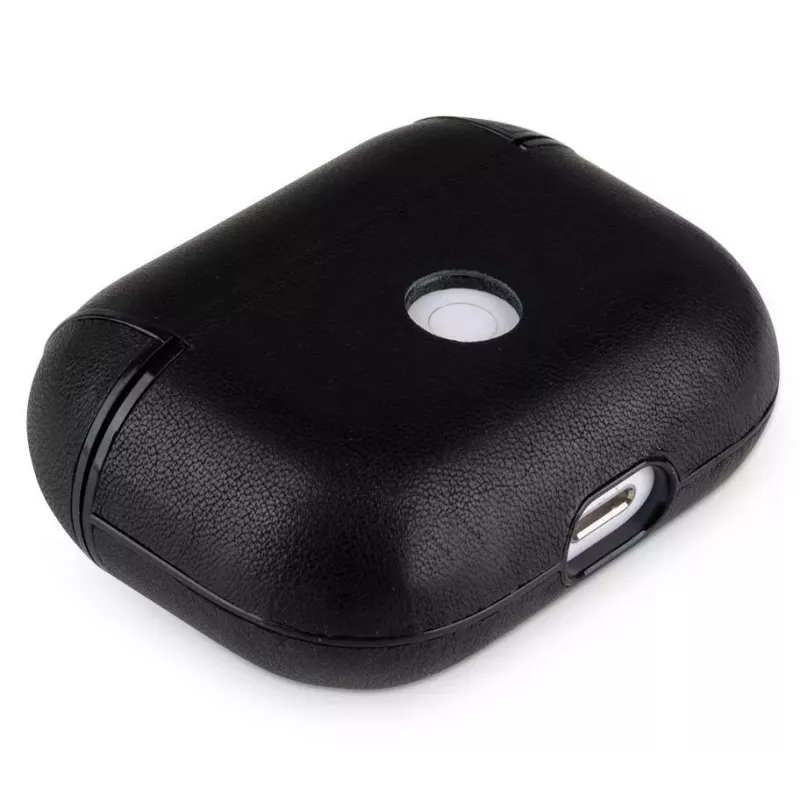 Evelatus Apple AirPods Pro Leather Protective Case Black