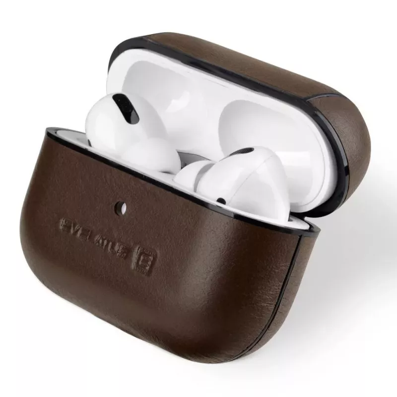 Evelatus Apple AirPods Pro Leather Protective Case Brown