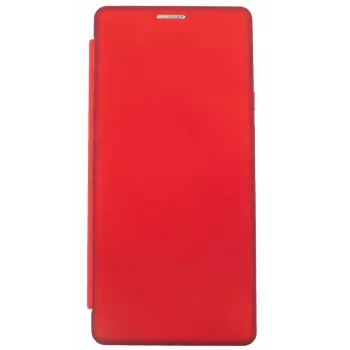 Evelatus Book Case, skirtas „Xiaomi Redmi Note 9“, vyno raudonos spalvos, PU odos, piniginės dėklas su kortelių kišenėmis ir stovu