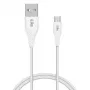 iLike įkrovimo laidas MicroUSB ICM01 baltas
