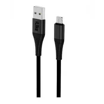 iLike įkrovimo laidas MicroUSB ICM01 juodas