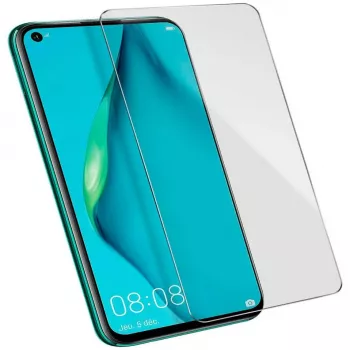 Evelatus apsauginis stiklas, skirtas Huawei P40 lite, 0.33mm plokščias grūdintas stiklas, skaidrus, Japan Glue, antistatinis