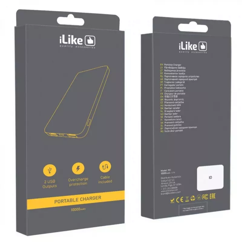 iLike Power Bank 951 10000 mAh White
