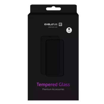 Evelatus Apple iPhone 12 Mini 5.4'' 0.33mm Flat Clear Tempered Glass Screen Protector with Japan Glue, Anti-Static