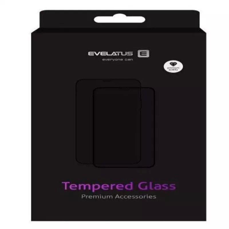 Evelatus Apple iPhone 12 Pro Max 6.7 colio Anti-Blue 2.5D Full Cover Japan Glue Glass Anti-Static Screen Protector