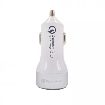 Evelatus Quick Car Charger QCC03 White - QC3.0 30W Dual USB