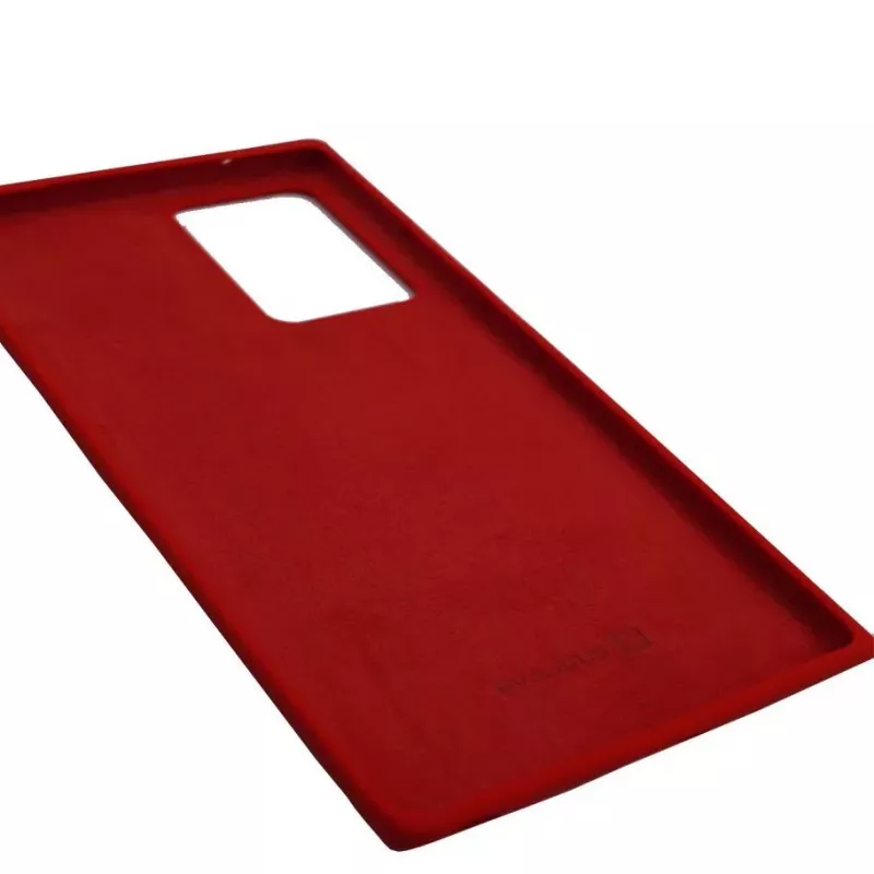 Evelatus Premium Soft Touch Silicone Case, skirta Samsung Galaxy Note 20 Ultra – raudona