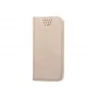 iLike Universal Magnet Case, skirtas 5.5-5.7 colio išmaniesiems telefonams, Atsukamas piniginės dėklas su kortelių kišenėmis ir stovu, Auksinis