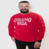 Dinamo moteriški marškinėliai L DINAMO su raudonu metalizuotu spaudiniu balti