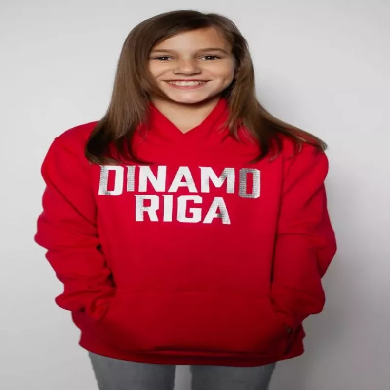 Dinamo vaikiškas megztinis su gobtuvu 4 m. raudonas