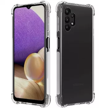 Evelatus Samsung Galaxy A32 Military Shockproof Silicone Case TPU Transparent