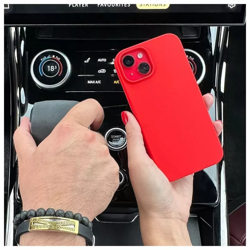 Evelatus Apple iPhone 13 Premium Soft Touch Silicone Case Chinese Red