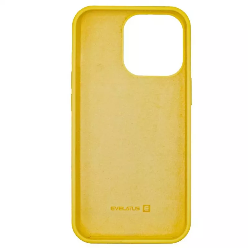Evelatus Apple iPhone 13 Pro Premium Soft Touch Silicone Case Yellow