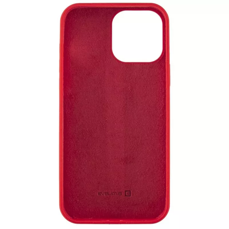 Evelatus Apple iPhone 13 Pro Max Premium Soft Touch Silicone Case Chinese Red
