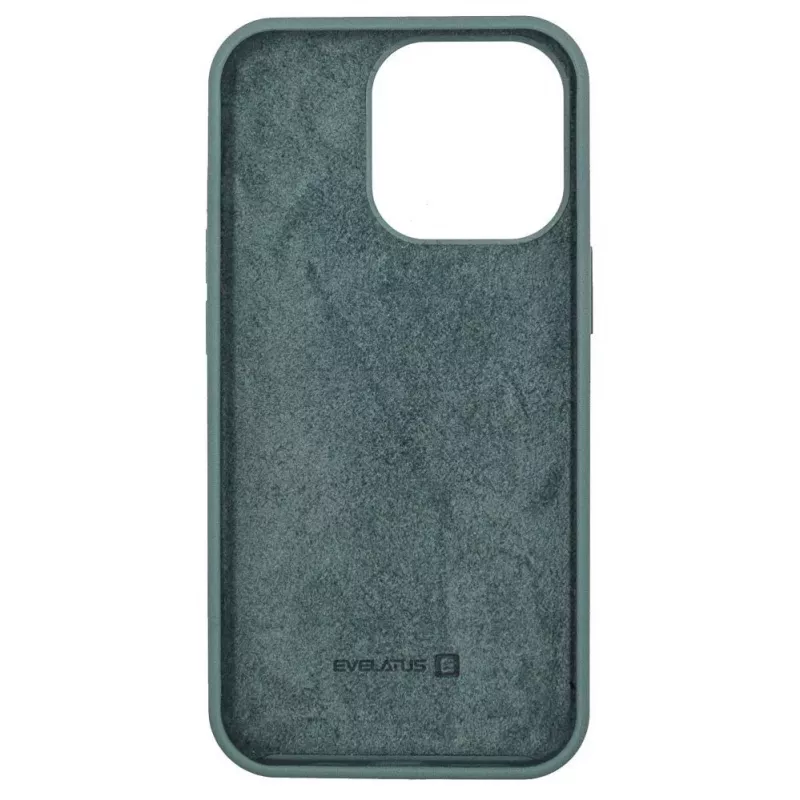 Evelatus Apple iPhone 13 Pro Max Premium Soft Touch Silicone Case Pine Green