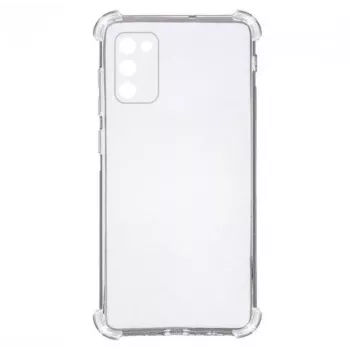 Evelatus Samsung Galaxy A03s TPU karinis smūgiams atsparus silikoninis dėklas permatomas