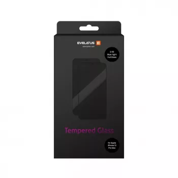EVELATUS Anti-Blue 2.5D Full Cover Japan Glue Glass Screen Protector, skirtas Apple iPhone 12 Pro Max