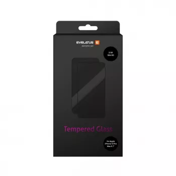 EVELATUS Apple iPhone 13 Pro Max 2.5D Full Cover Japan Glue Glass Anti-Static Screen Protector