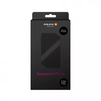 Evelatus Apple iPhone 12 Pro Max Rubber Anti-Broken 3D Glass Full Cover Japan Glue Anti-Static