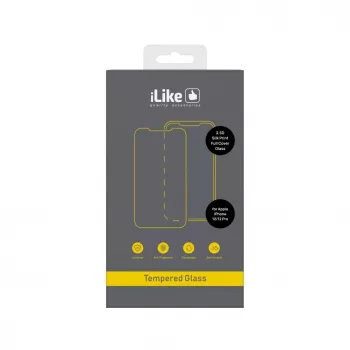 iLike Apple iPhone 12/12 Pro 2.5D Silk Print Full Cover Glass Screen Protector - Juoda