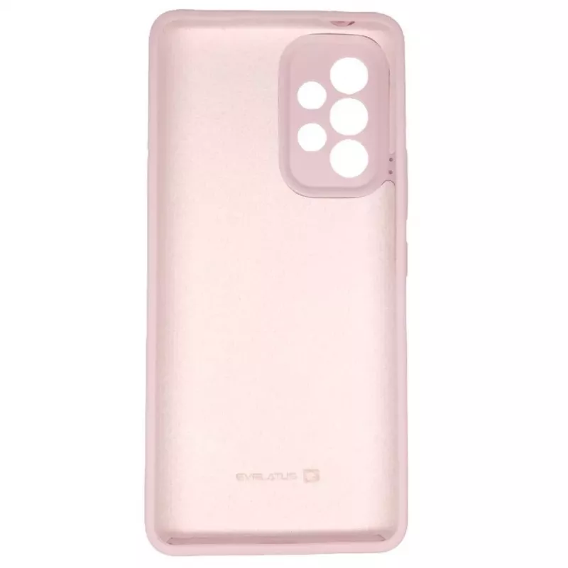 Evelatus Samsung Galaxy A73 5G Premium Soft Touch Silicone Case Pink Sand