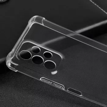 Evelatus Samsung Galaxy A13 4G LTE karinis smūgiams atsparus silikoninis dėklas TPU permatomas