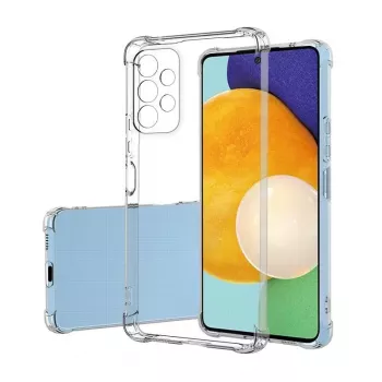 Evelatus Samsung Galaxy A13 4G LTE karinis smūgiams atsparus silikoninis dėklas TPU permatomas