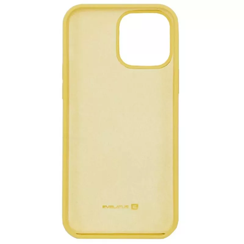Evelatus Apple iPhone 12 Pro Max Premium Soft Touch Silicone Case Yellow