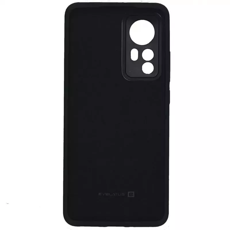 Evelatus Premium Soft Touch Silicone Case for Xiaomi 12 / 12X - Black