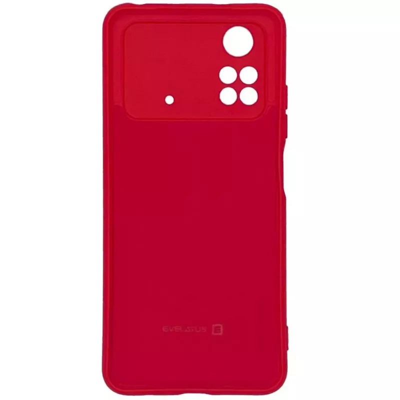 Evelatus Xiaomi Poco X4 Pro 5G Premium Soft Touch Silicone Case Red