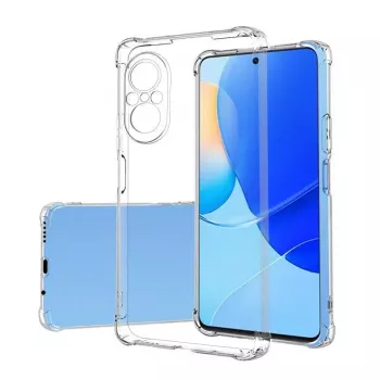 Evelatus Huawei Nova 9 SE karinis smūgiams atsparus silikoninis dėklas TPU permatomas