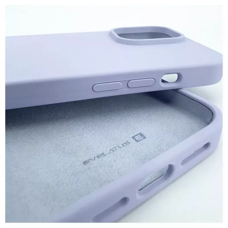 Evelatus Apple iPhone 14 Pro Max 6.7 Premium Soft Touch Silicone Case Lilac