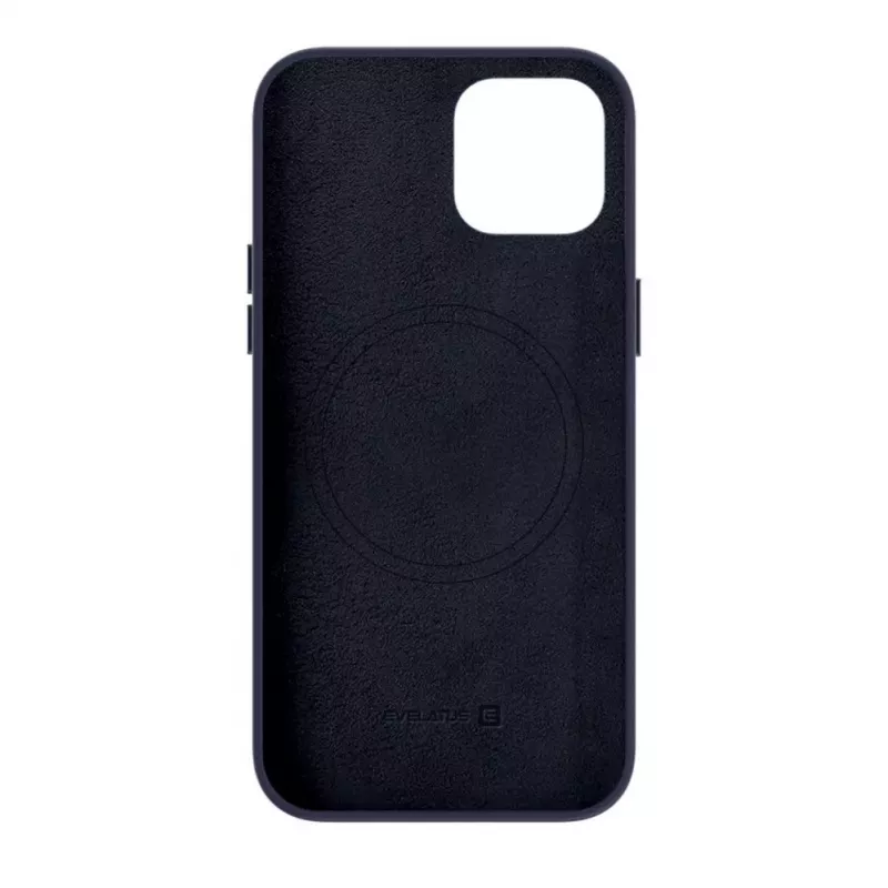 Evelatus Apple iPhone 14 Genuine Leather Case with MagSafe Blue