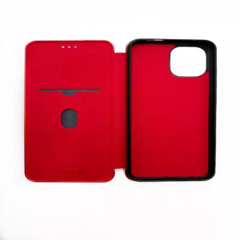 Evelatus knygelės tipo dėklas, skirtas Xiaomi Redmi A1 / A2, raudonas