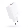 Evelatus ETC06 kelioninis įkroviklis EU sieninis 3 prievadai 32W USB-C / USB-A2 baltas