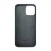 iLike Apple iPhone 12 / 12 Pro Silicone Plastic Case Eco Print Design Black