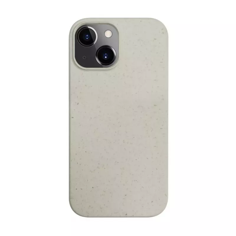iLike Apple iPhone 13 Silikoninis plastikinis dėklas Eco Print dizainas Baltas