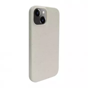 iLike Apple iPhone 13 Silikoninis plastikinis dėklas Eco Print dizainas Baltas