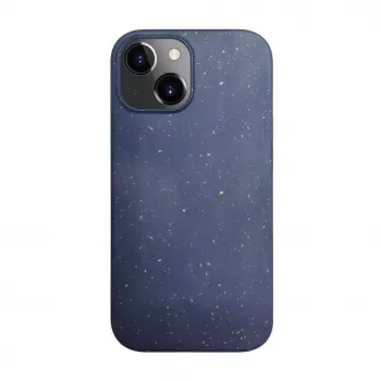 iLike Apple iPhone 13 Silikoninis plastikinis dėklas Eco Print dizainas mėlynas