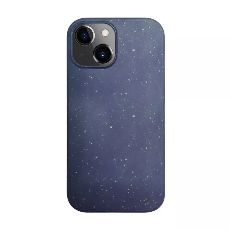 iLike Apple iPhone 13 Silikoninis plastikinis dėklas Eco Print dizainas mėlynas