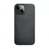 iLike Apple iPhone 14 Silicone Plastic Case Eco Print Design Black