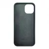 iLike Apple iPhone 14 Silicone Plastic Case Eco Print Design Black