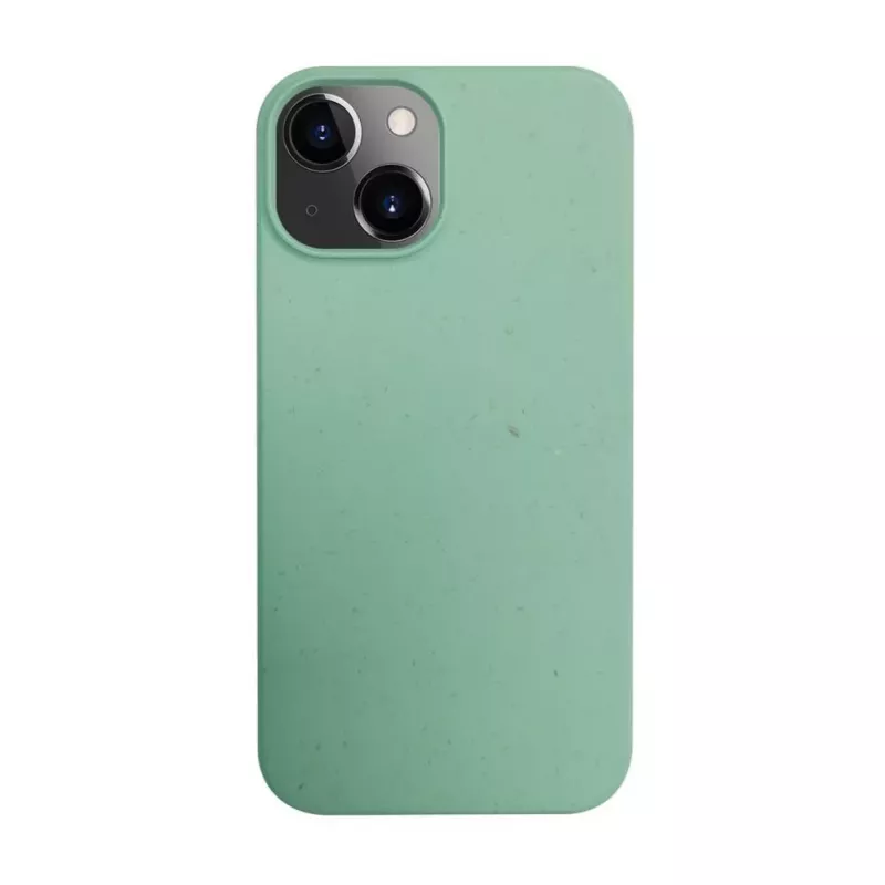 iLike Apple iPhone 14 Silikoninis plastikinis dėklas Eco Print dizainas Flower Green