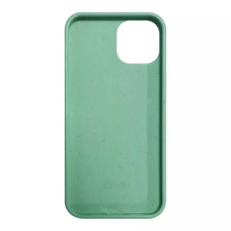 iLike Apple iPhone 14 Silikoninis plastikinis dėklas Eco Print dizainas Flower Green