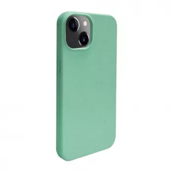 iLike Apple iPhone 14 Silikoninis plastikinis dėklas Eco Print dizainas Flower Green