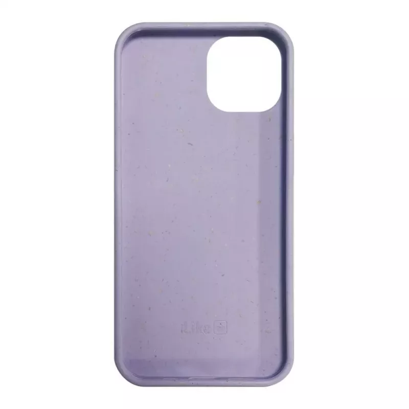 iLike Apple iPhone 14 Silikoninis plastikinis dėklas Eco Print dizainas Gėlė Violetinė