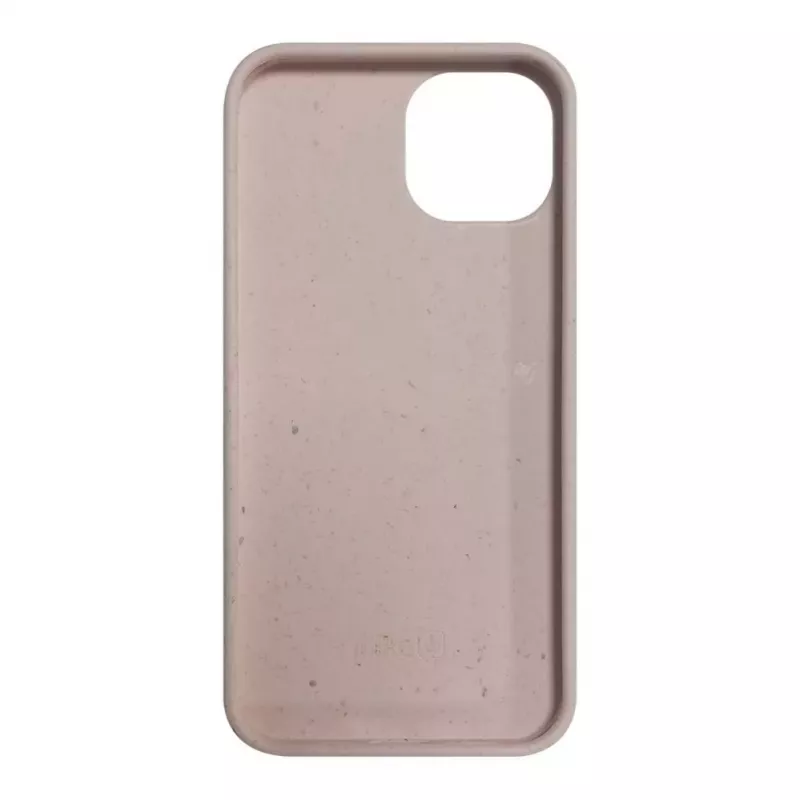iLike Apple iPhone 14 Silikoninis plastikinis dėklas Eco Print dizainas smėlio spalvos