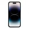iLike Apple iPhone 14 Pro Max Silicone Plastic Case Eco Print Design Black